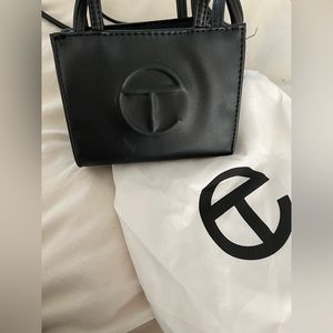 Small black shoulder bag